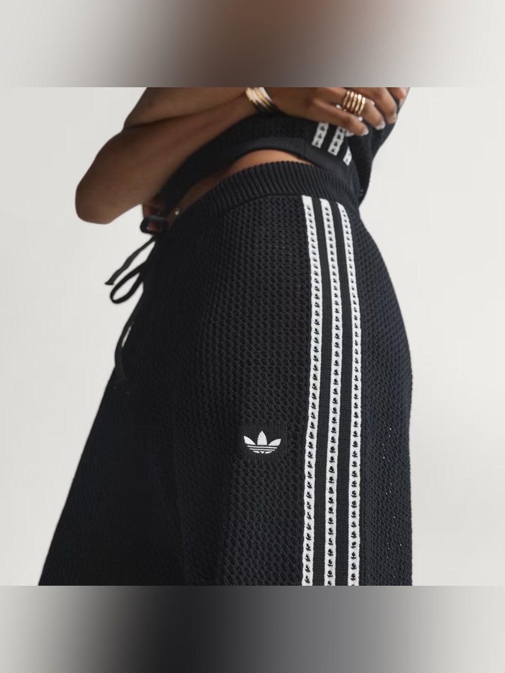adidas Originals KNITTED CROCHET FIREBIRD TRACK PANTS